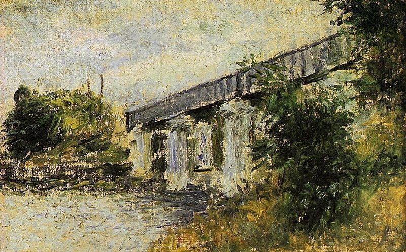 Claude Monet The Railway Bridge at Argenteuil China oil painting art